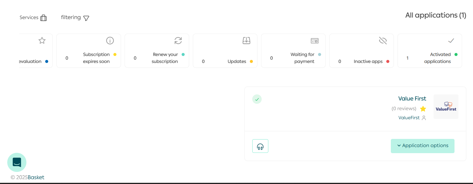 Step 4: Enter your ValueFirst Username, Password, and Sender ID, then click Save. (Note: Client ID and password in the developer section of your Infinito account) screenshot